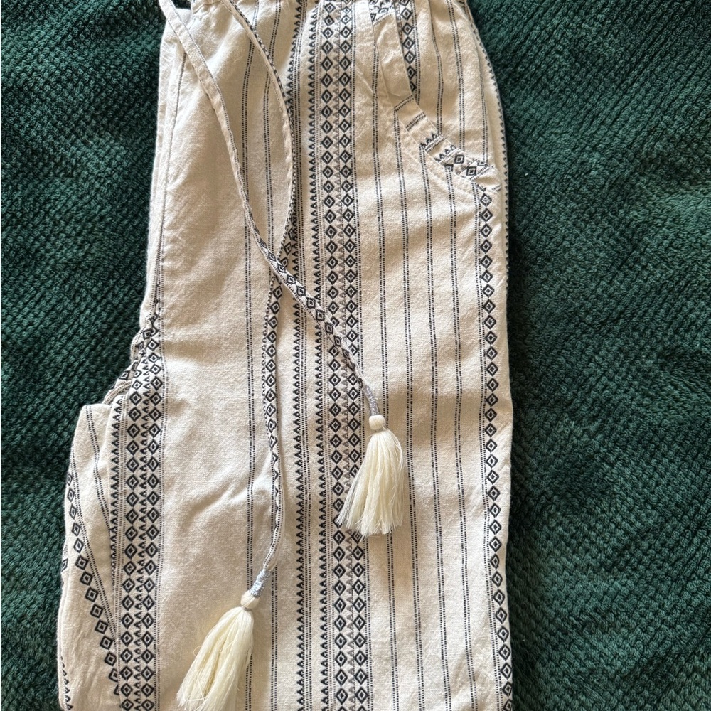 Anthropologie Boho Tassel Beach Pants - Picture 5 of 13